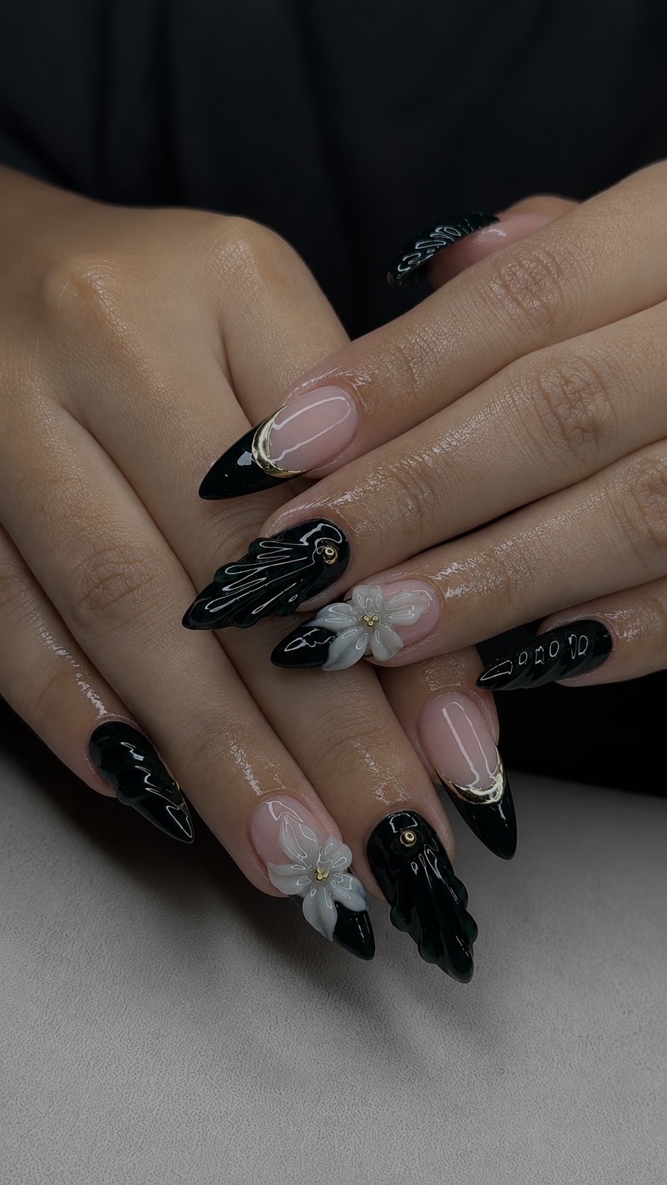 Maximalist nail art