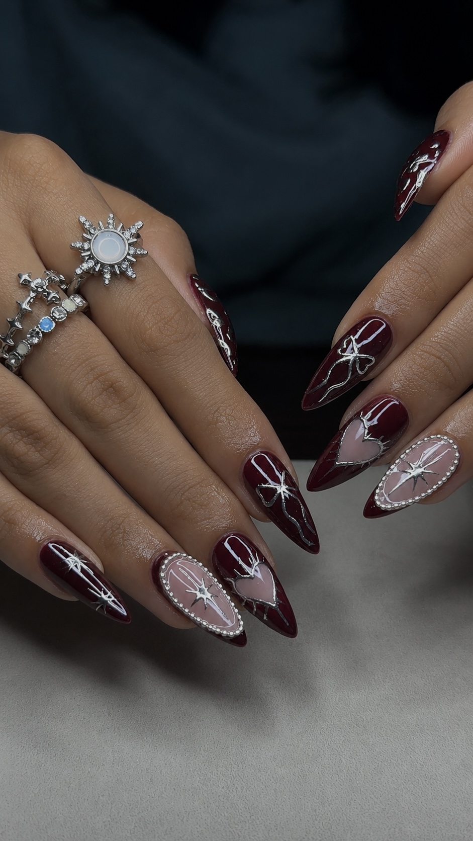 Maximalist nail art