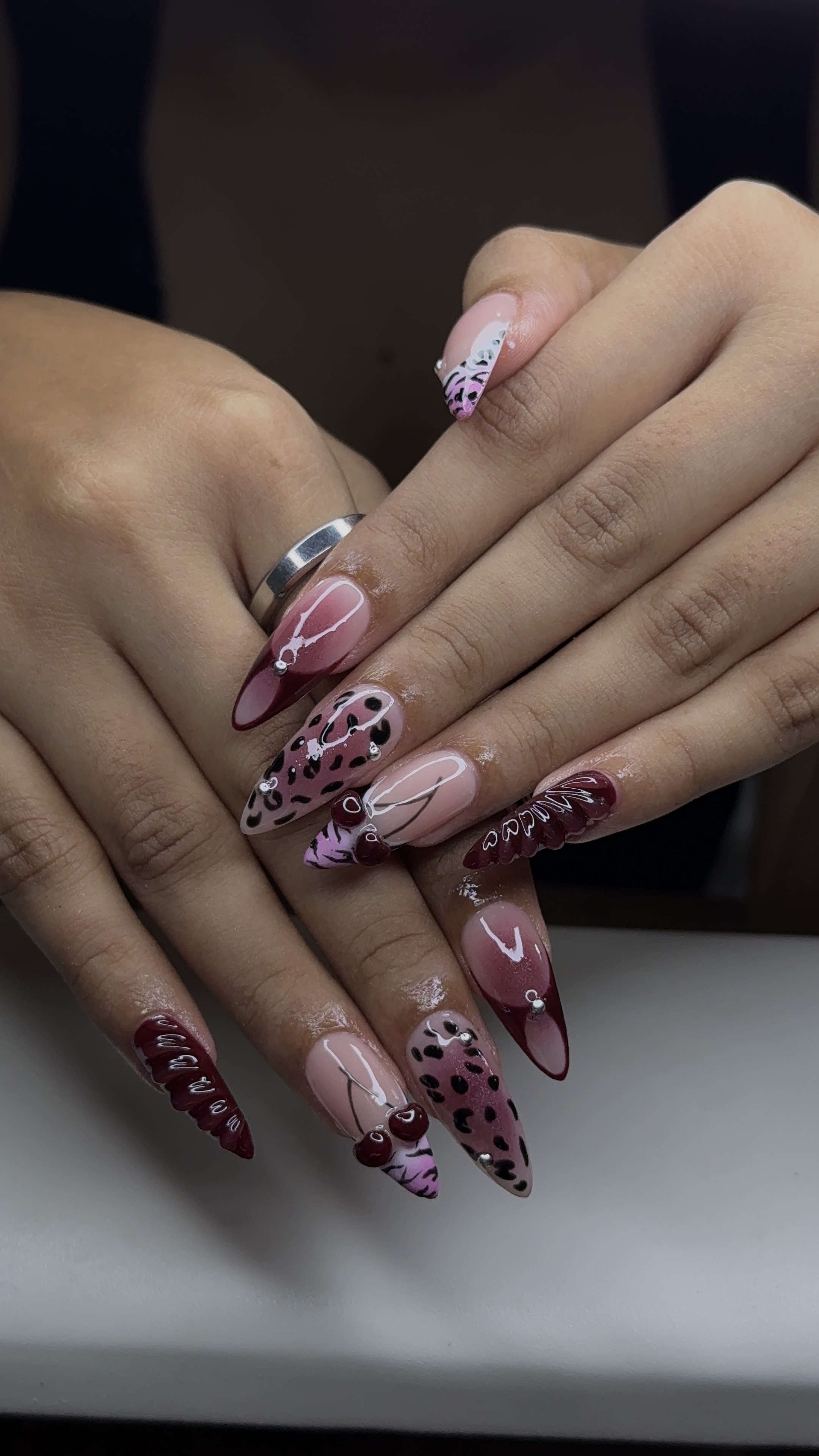 Maximalist nail art