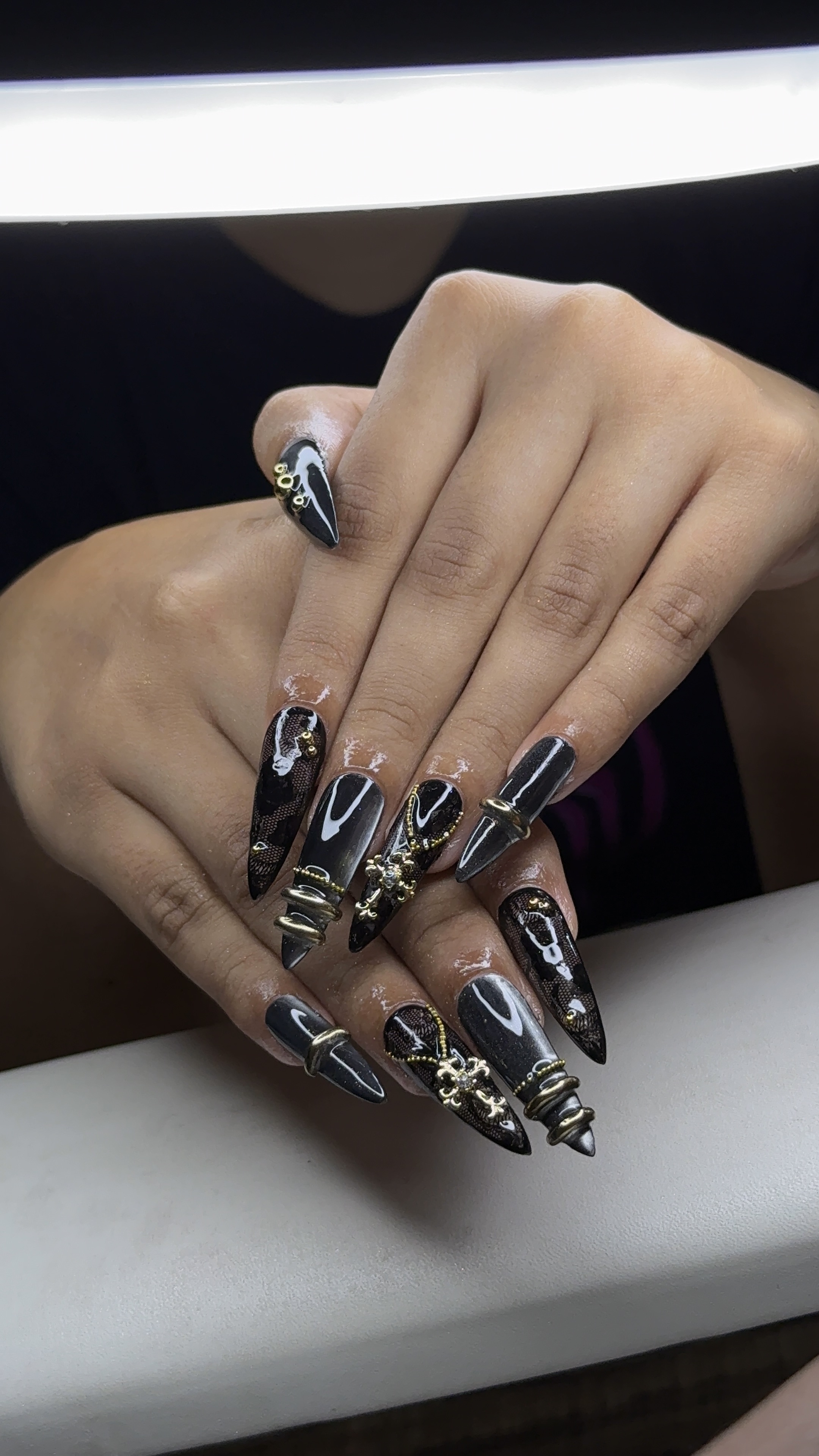 Maximalist nail art