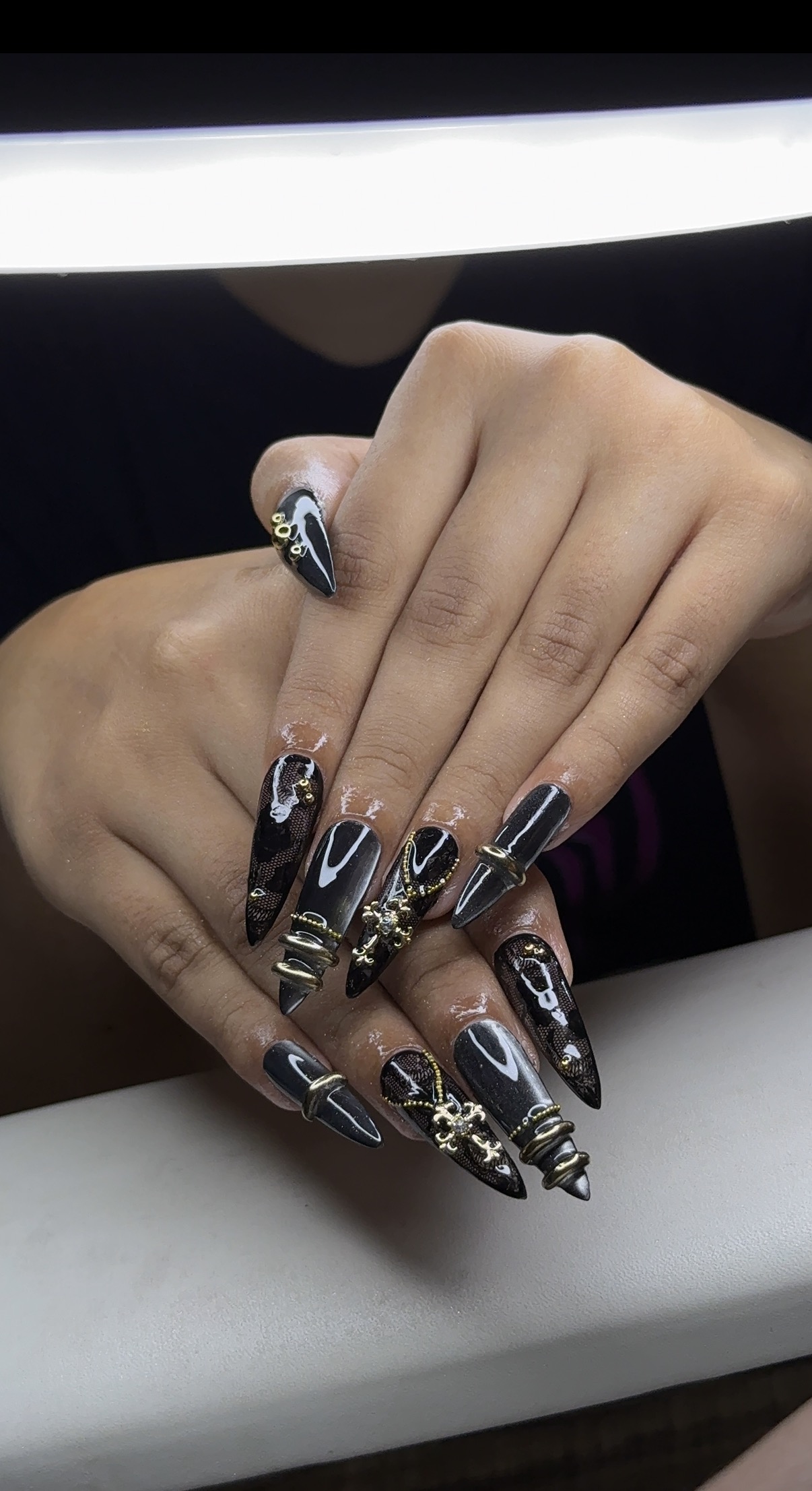 Maximalist nail art