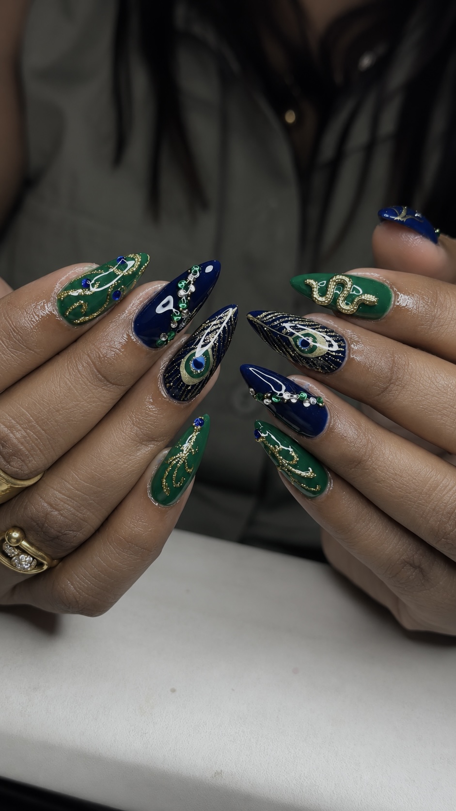 Maximalist nail art