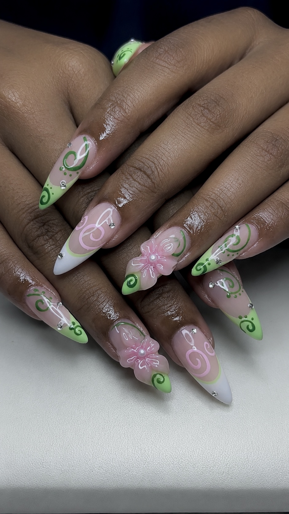 Maximalist nail art