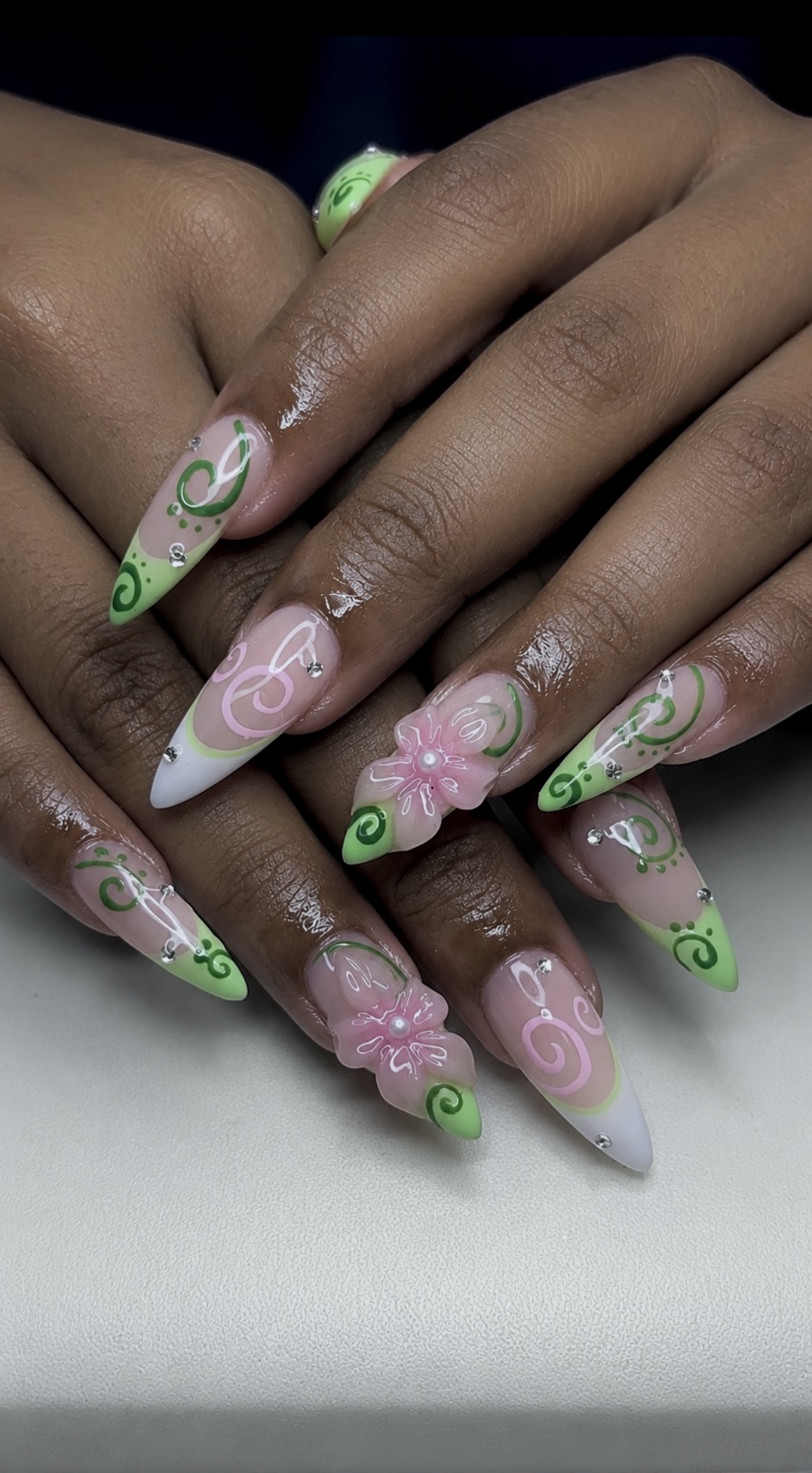 Maximalist nail art